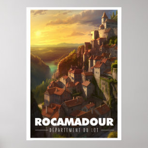 Affiche Rocamadour - Frankrijk - Departement Lot - Poster