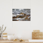 Affiche Rochers et Vagues dans le Rhode Island (Cuisine)