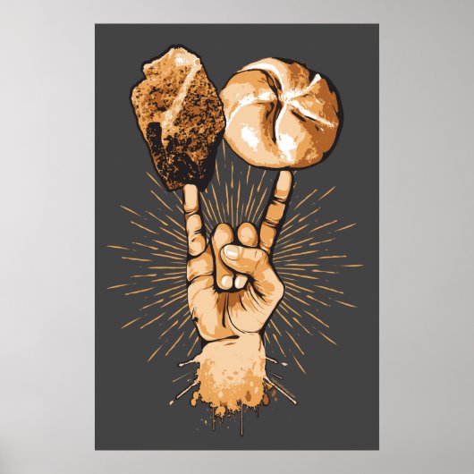 Affiche rock and roll (Devant)