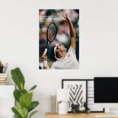 Affiche Roger Federer Art motivationnel Tennis (Bureau à domicile)