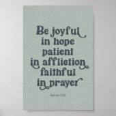 affiche Romains 12:12 (Devant)