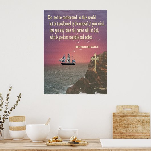 Affiche Romans 12:2 (Cuisine)