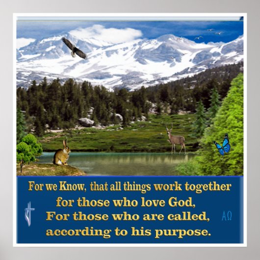 Affiche Romans 8:28 (Devant)