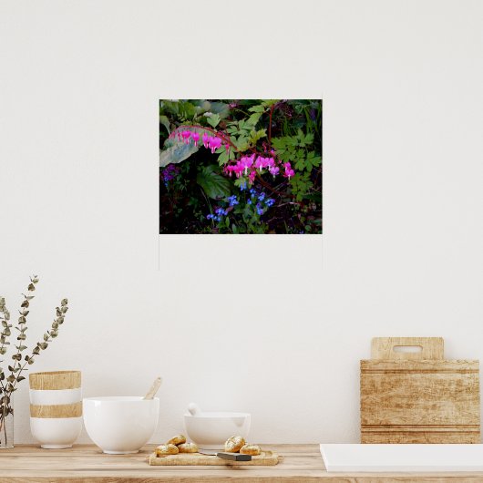 Affiche romantique à fleurs (Cuisine)