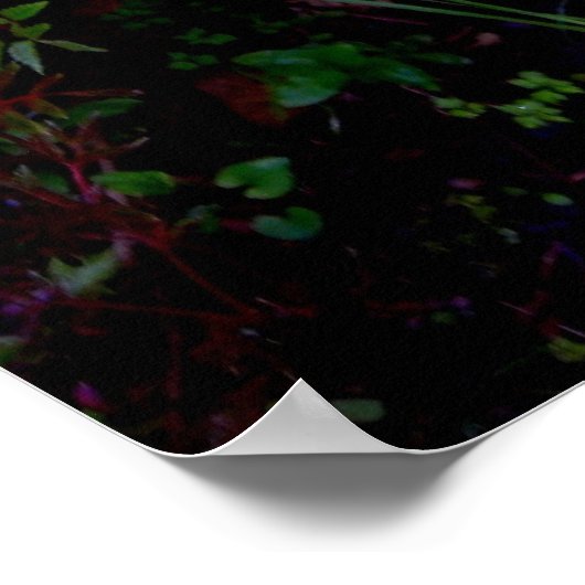 Affiche romantique à fleurs (Coin)