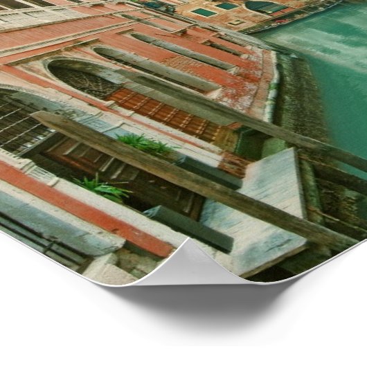 Affiche romantique de Venise (Coin)