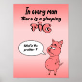 Affiche Ronchon le cochon (Devant)