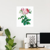 Affiche rose (Bureau à domicile)