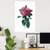 Affiche rose (Bureau à domicile)