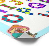 Affiche rose alphabet (Coin)