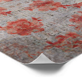 AFFICHE ROSE FOX & CARDINAL (Coin)