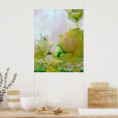 affiche rose jaune (Cuisine)