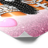 Affiche Rose La Foi Sur La Peur (Coin)