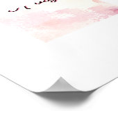 Affiche rose pastel (Coin)