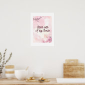 Affiche rose pastel (Cuisine)