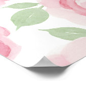 Affiche Rose Romantique (Coin)