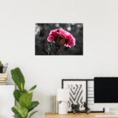 Affiche Rose Rose Élégance (Bureau à domicile)