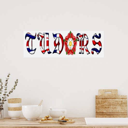 Affiche rose Tudor (Cuisine)