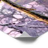 Affiche Roses Violettes (Coin)