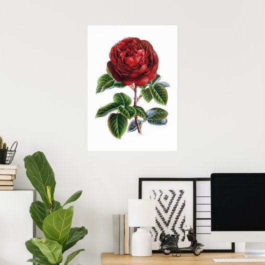 Affiche rouge (Bureau à domicile)