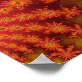 Affiche Rouge Orange Décastar (Coin)