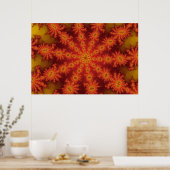 Affiche Rouge Orange Décastar (Cuisine)