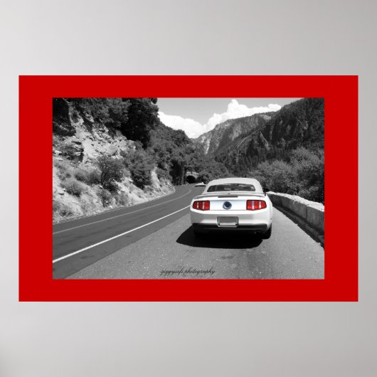 affiche rouge yosemite (Devant)