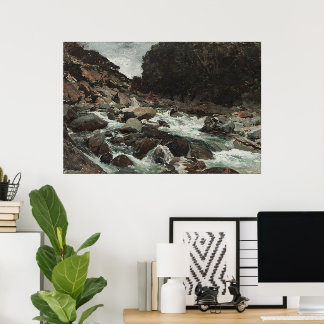 Affiche Ruisseau de montagne, Otira Gorge (1893)