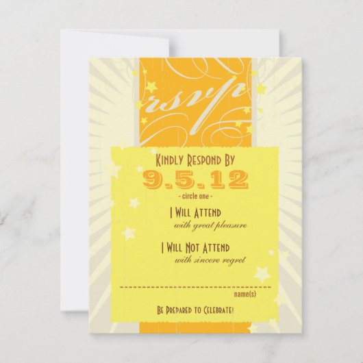 Affiche Rustique : Réponse au mariage sous le sole (Devant)