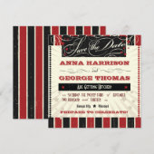 Affiche Rustique : Rouge & Noir Carte de conservat (Devant / Derrière)