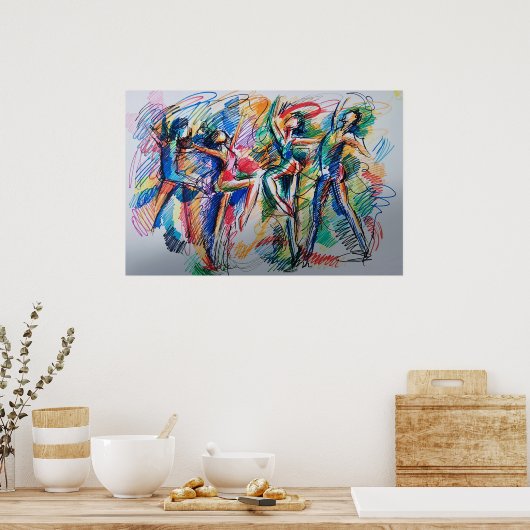 Affiche Rythme de Mouvement (Cuisine)