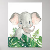 Affiche Safari Dans La Jungle Éléphant Bébé (Devant)