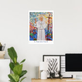 Affiche Saint-Pape Jean-Paul II (Bureau à domicile)