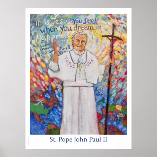 Affiche Saint-Pape Jean-Paul II (Devant)