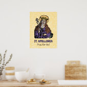 Affiche Sainte Apollonie avec dent arrachée (Nurem (Cuisine)
