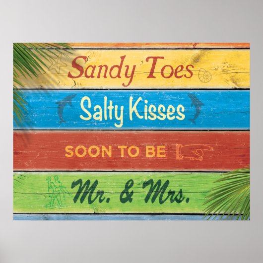 Affiche Sandy Toes Salty Kisses bientôt M. et Mme (Devant)