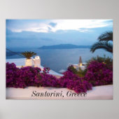 affiche Santorin Grèce (Devant)