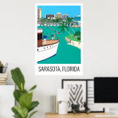 Affiche Sarasota Floride 24x36 (Bureau à domicile)