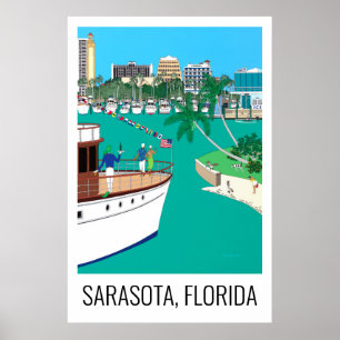 Affiche Sarasota Floride 24x36