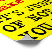 Affiche Sarcasique Drôle de Panneau Citations Dict (Coin)