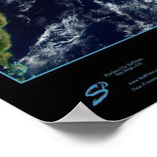 Affiche satellite aux Philippines (Coin)