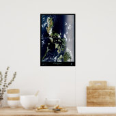 Affiche satellite aux Philippines (Cuisine)