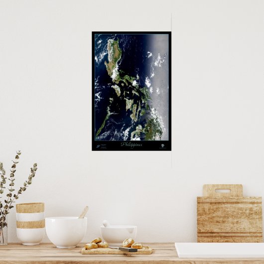 Affiche satellite aux Philippines (Cuisine)