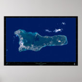 Affiche satellite de Grand Cayman (Devant)