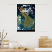 affiche satellite de Grande-Bretagne (Cuisine)