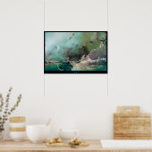 Affiche satellite de Key Largo, Floride (Cuisine)