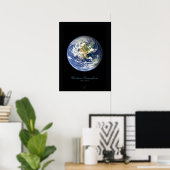 Affiche satellite de l'hémisphère occidental (Bureau à domicile)