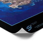 Affiche satellite de Porto Rico (occidental) (Coin)