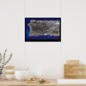Affiche satellite de Porto Rico (occidental) (Cuisine)