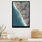 affiche satellite de San Clemente, Californie (Cuisine)